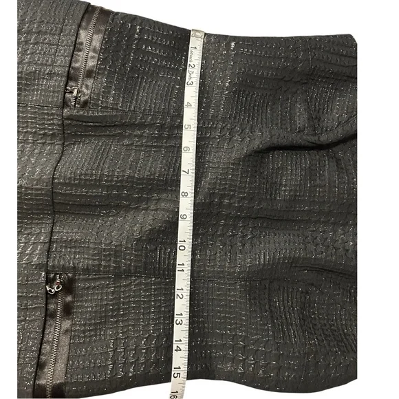 Laundry by Shelli Segal BlackTextured Sleeveless Shift /Mini Dress Size 8 - Picture 7 of 7